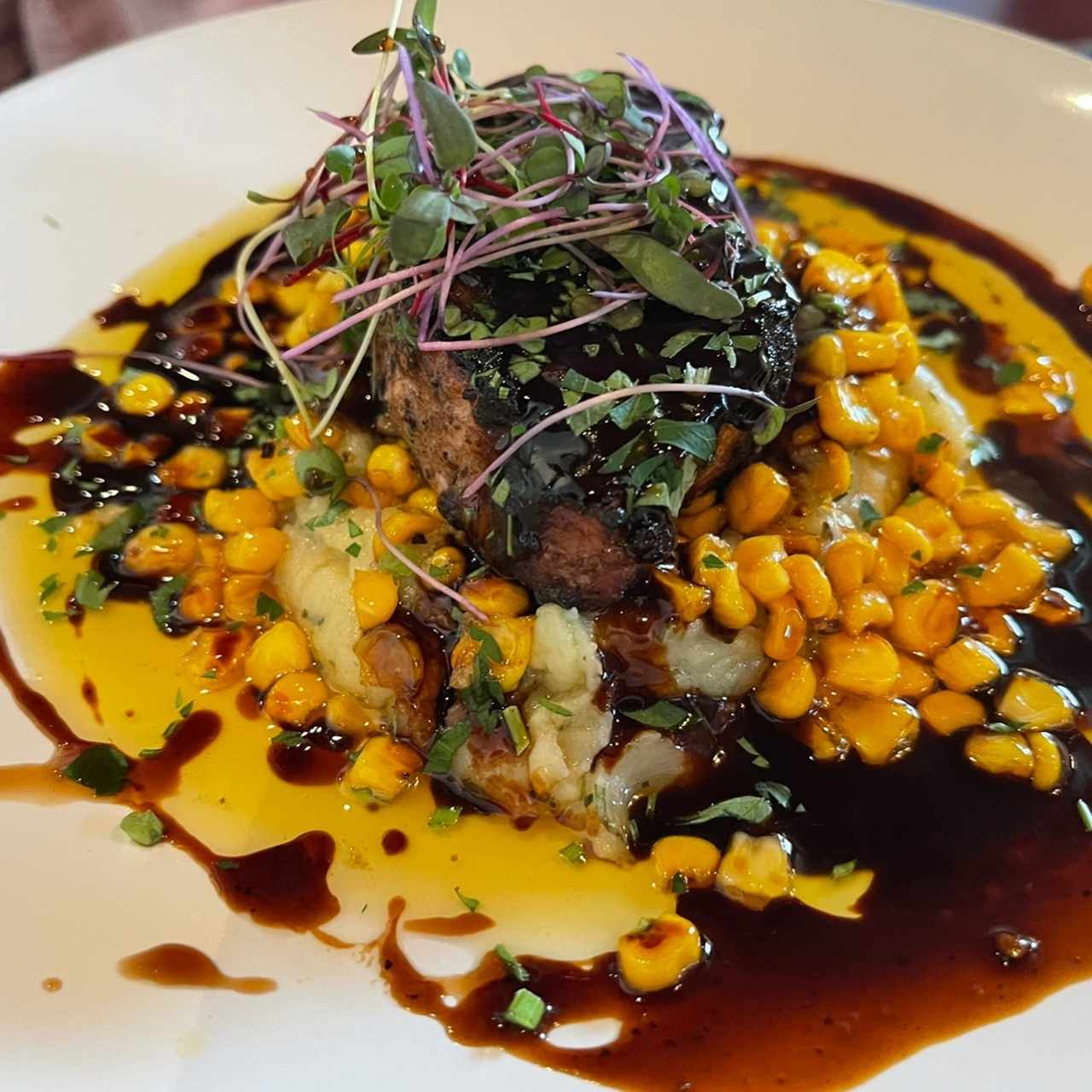 Pork chop de cerdo en bbq y whisky
