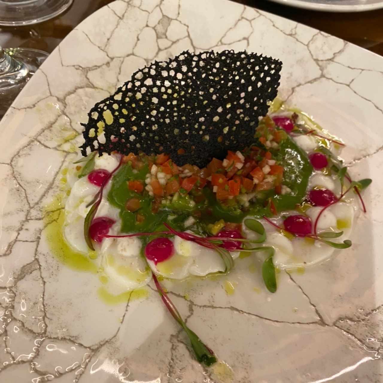 Tiradito de vieiras