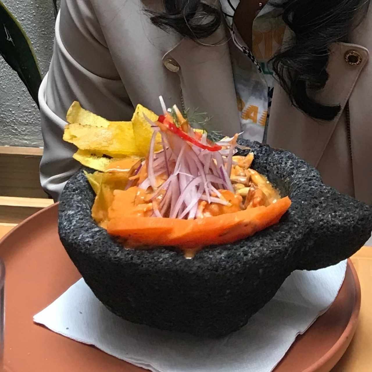 Ceviche caliente 