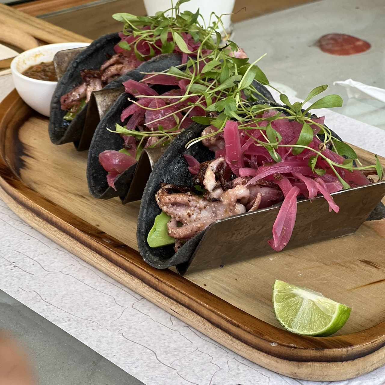 Tacos de pulpo 