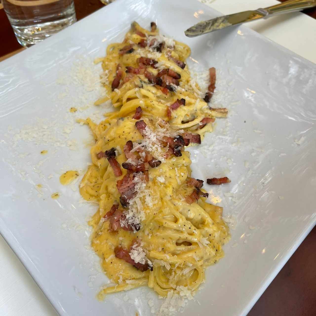Spaguetti a la carbonara