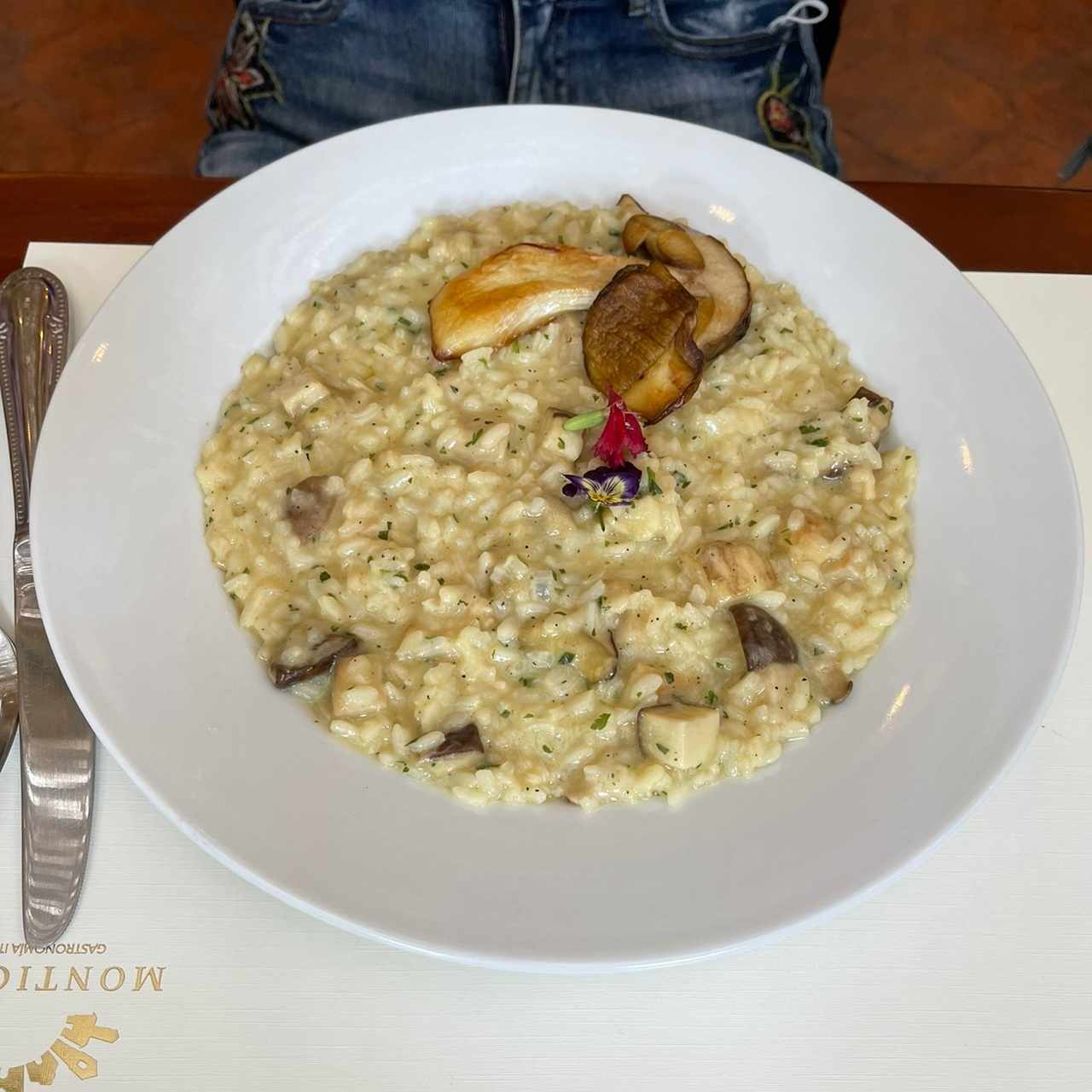 Risotto con hongos 