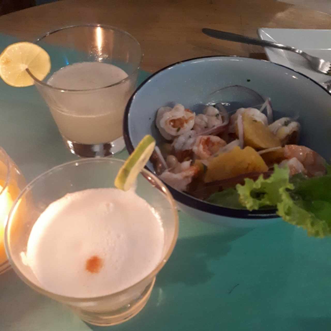 Ceviche Peruano de Camarón y Pisco