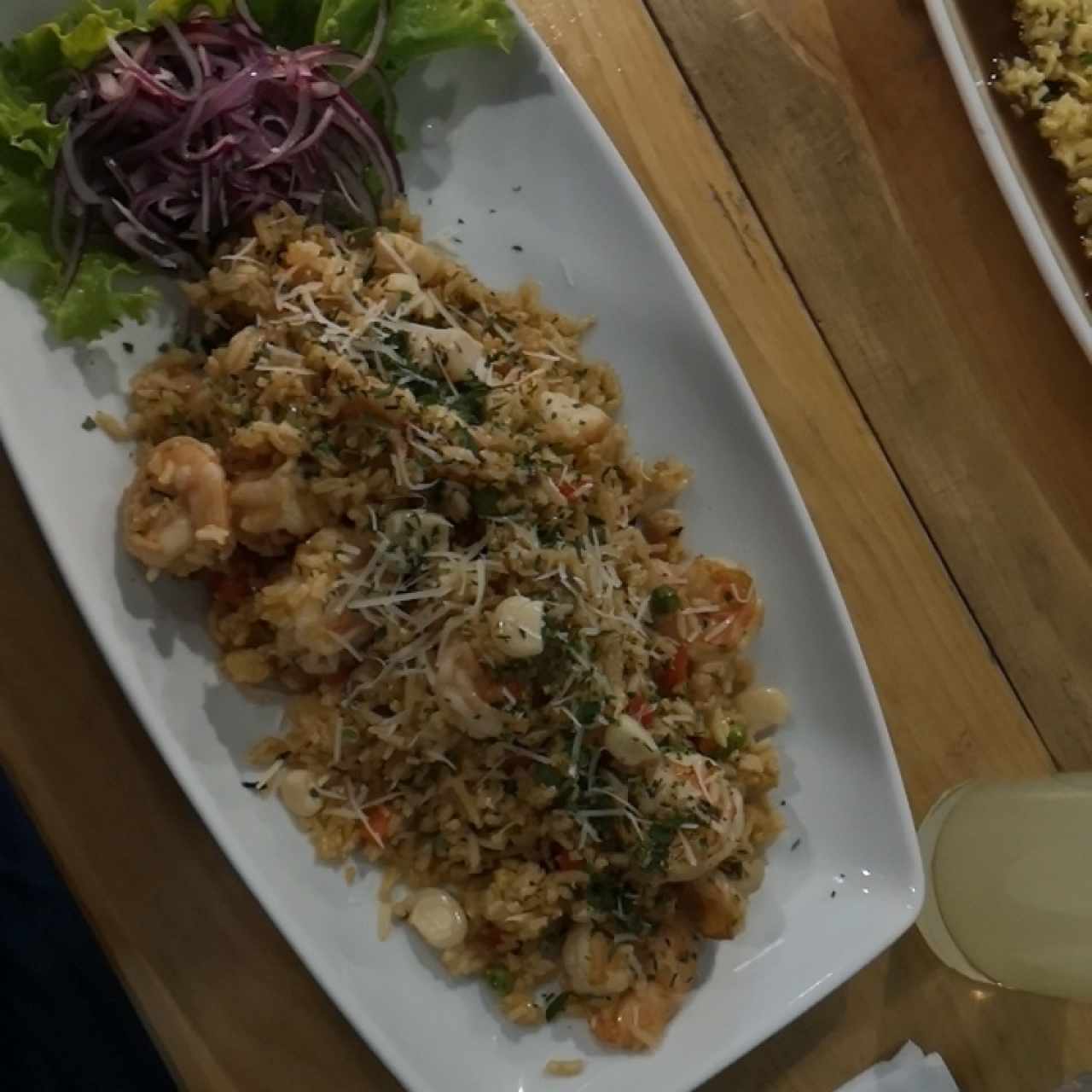 arroz con langostinos