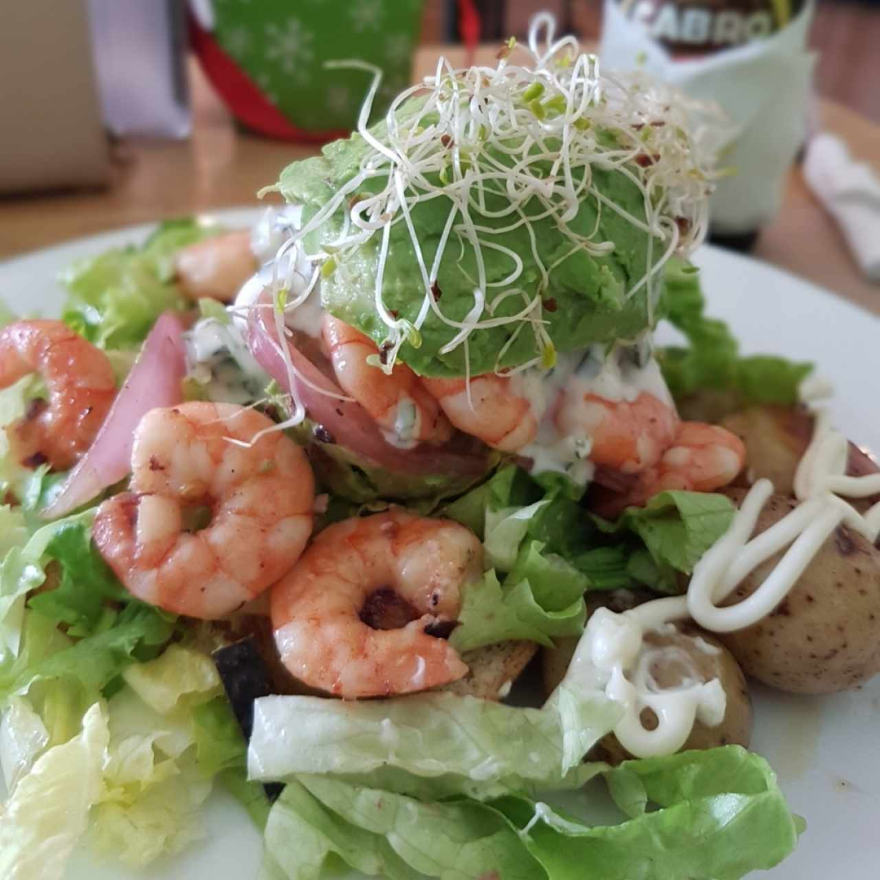Hamburguesa de camarones