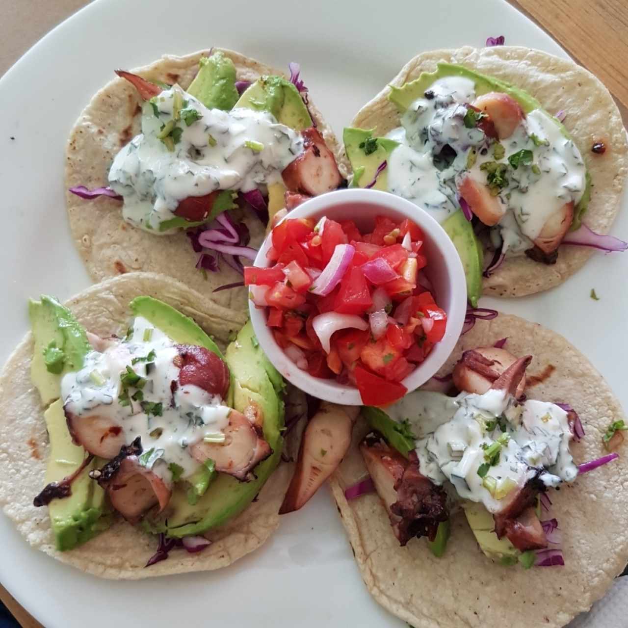 Tacos de pulpo
