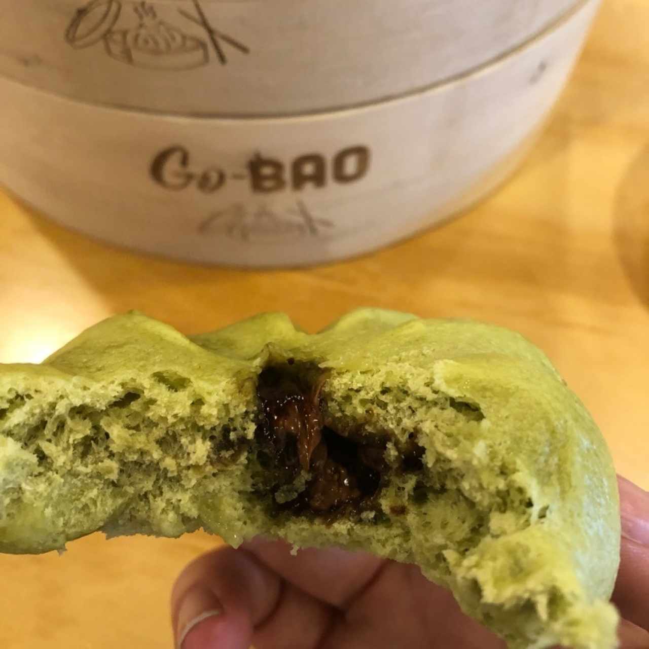 bao matcha y nutella 