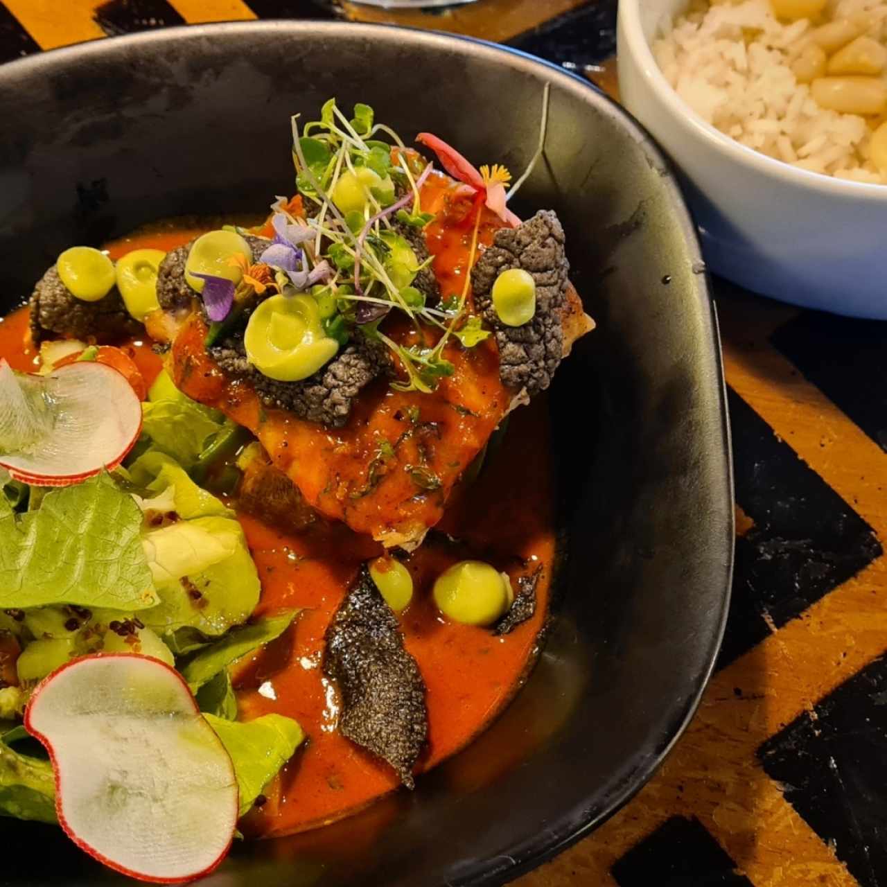 Filete de pescado con palta