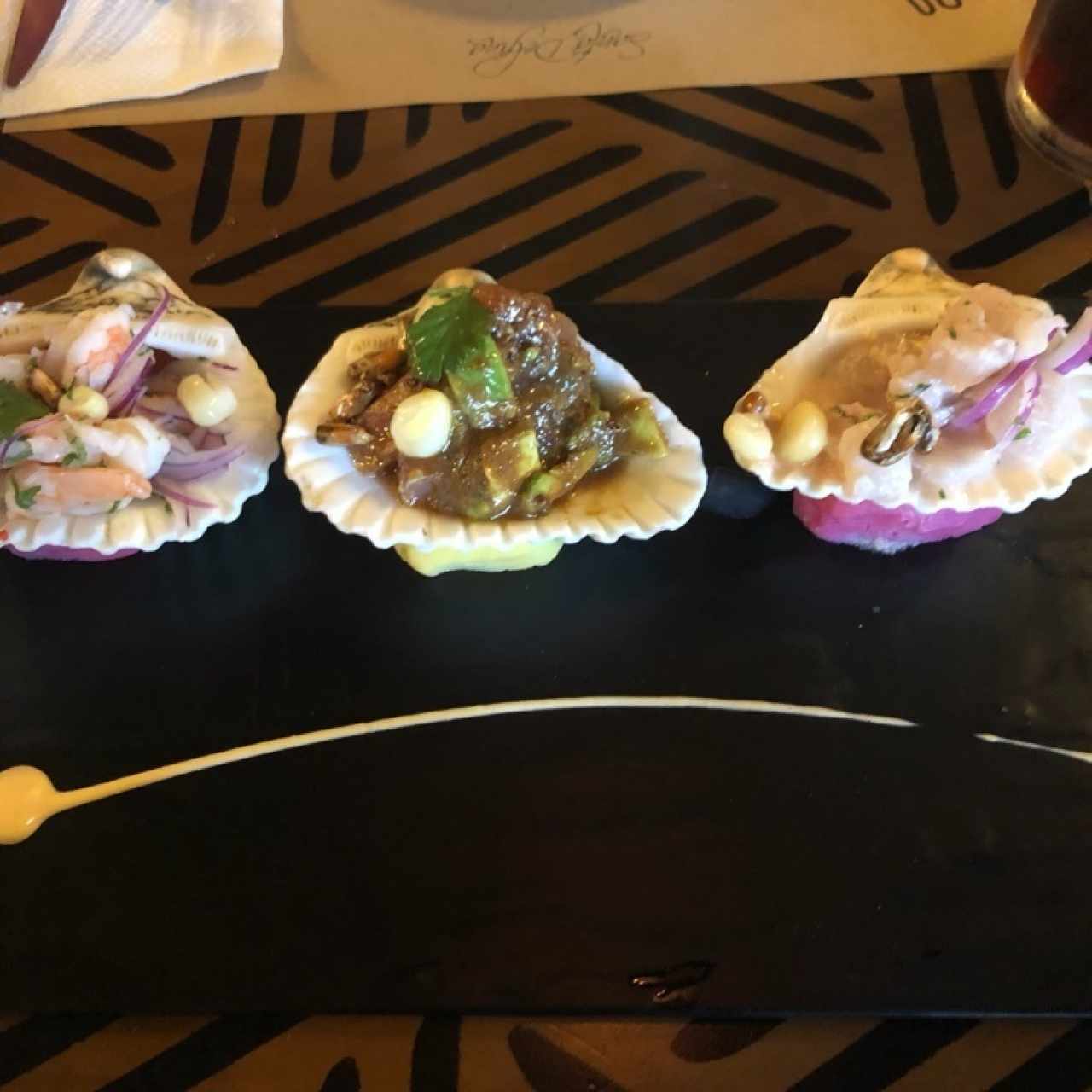 Entradas Frías - Trío de Ceviches