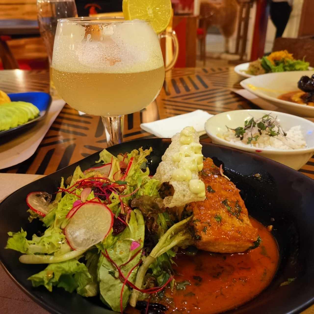 Filete de pescado con palta