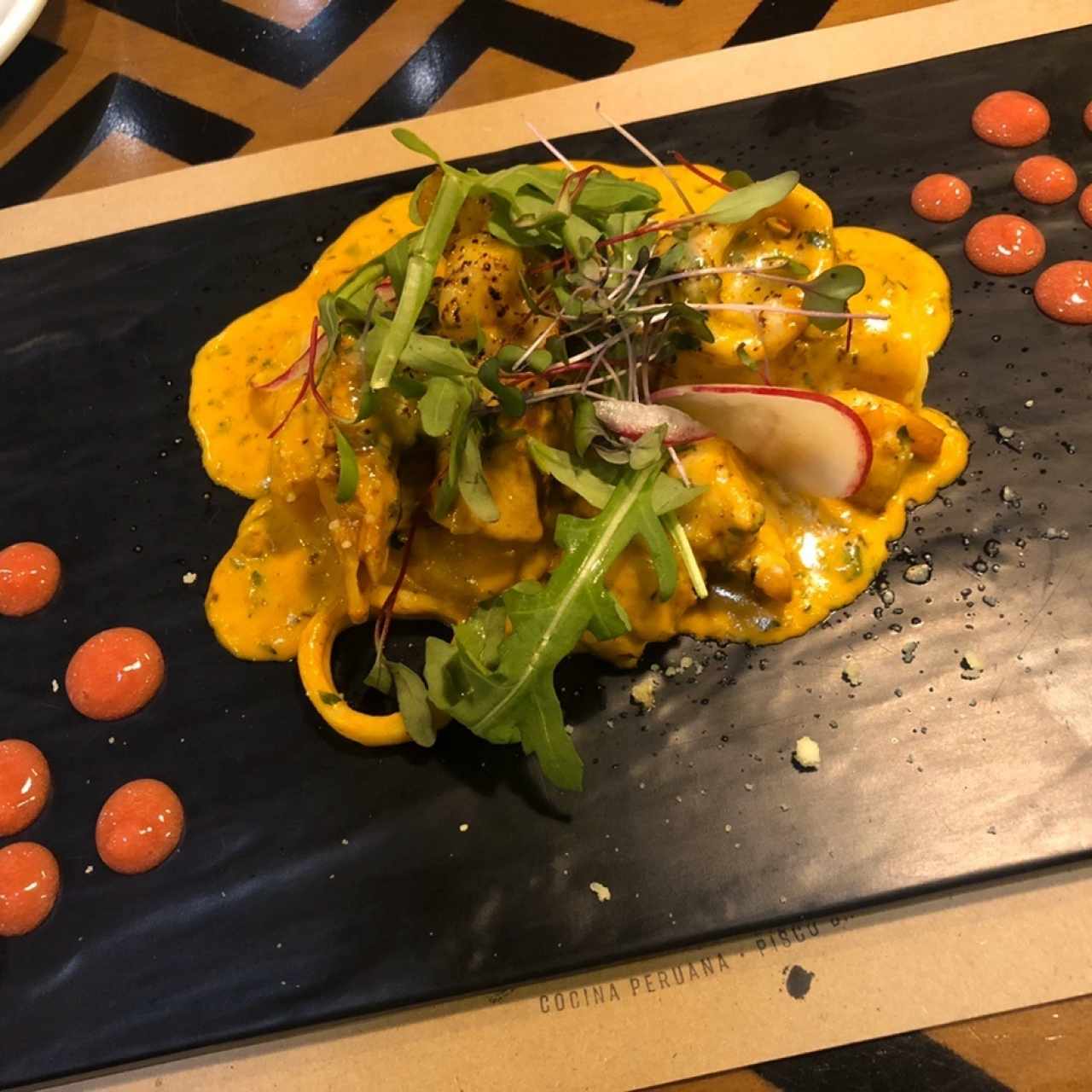 Causa Caliente de Mariscos