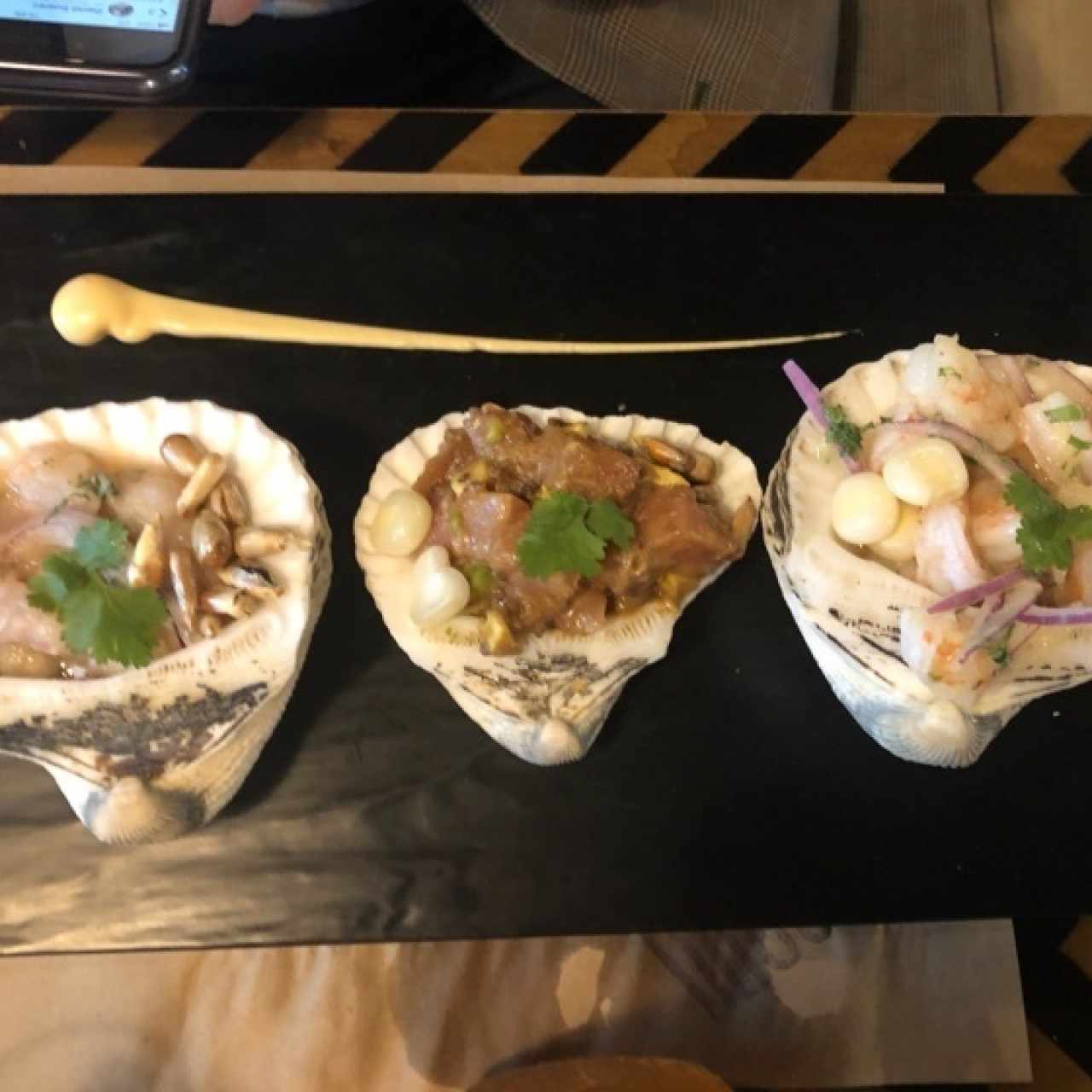 Entradas Frías - Trío de Ceviches