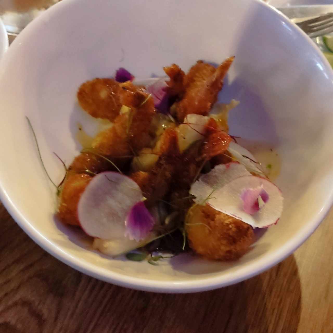 camarones en salsa de maracuyá 