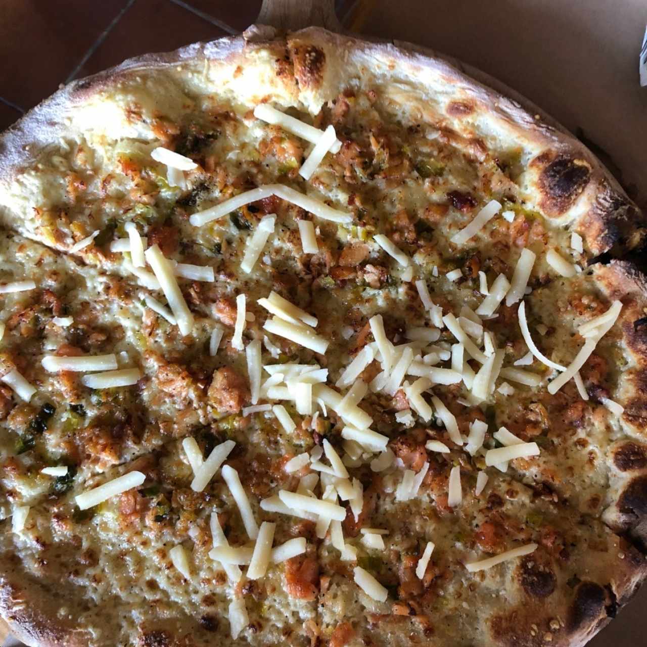Pizza de Salmon 