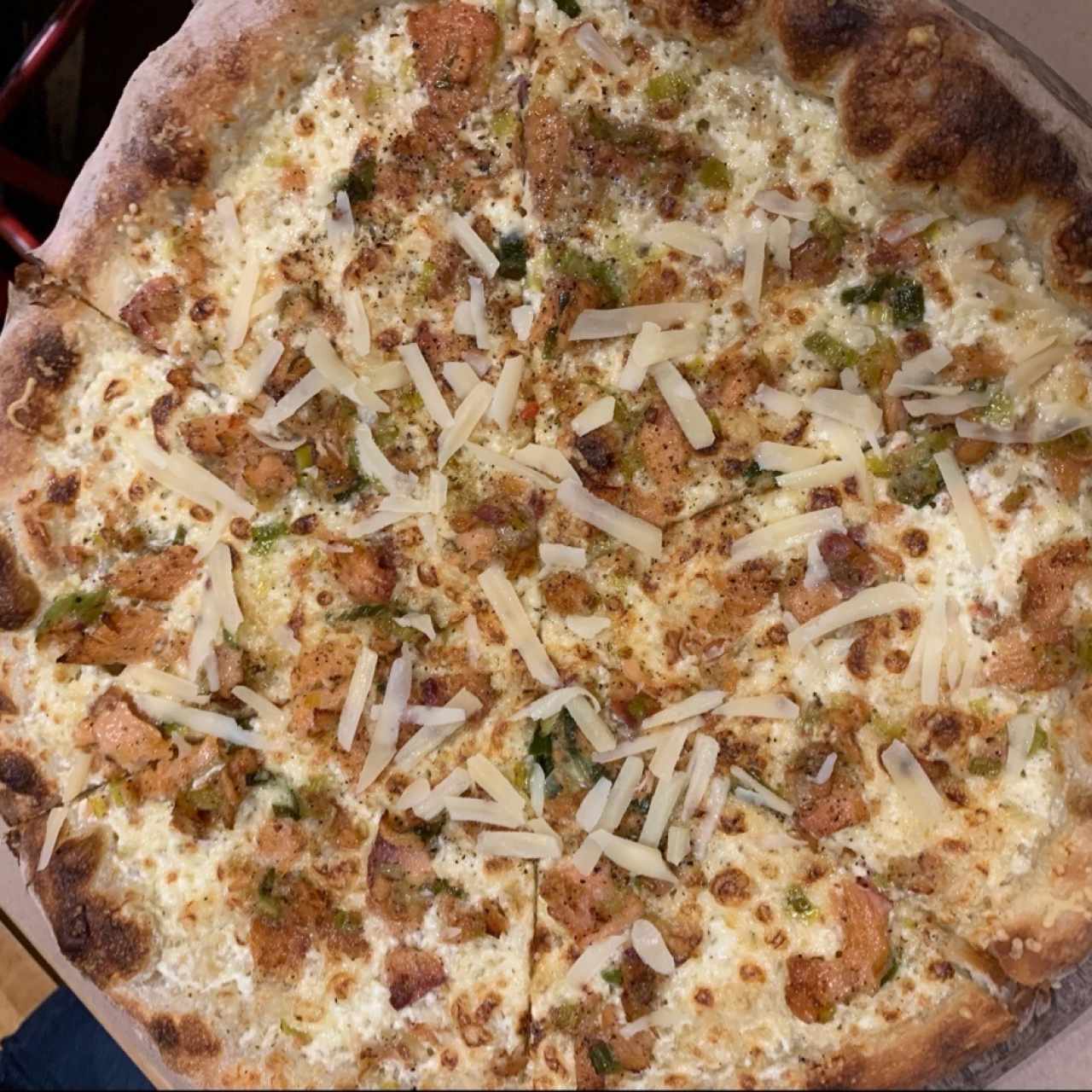 pizza de salmon