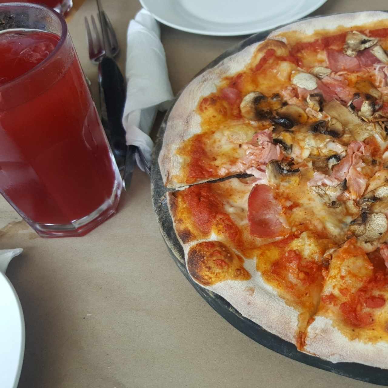 Pizza de jamón 