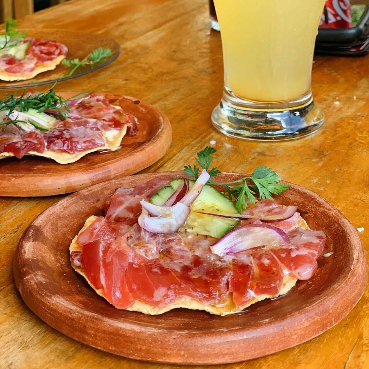 Tostada con atún
