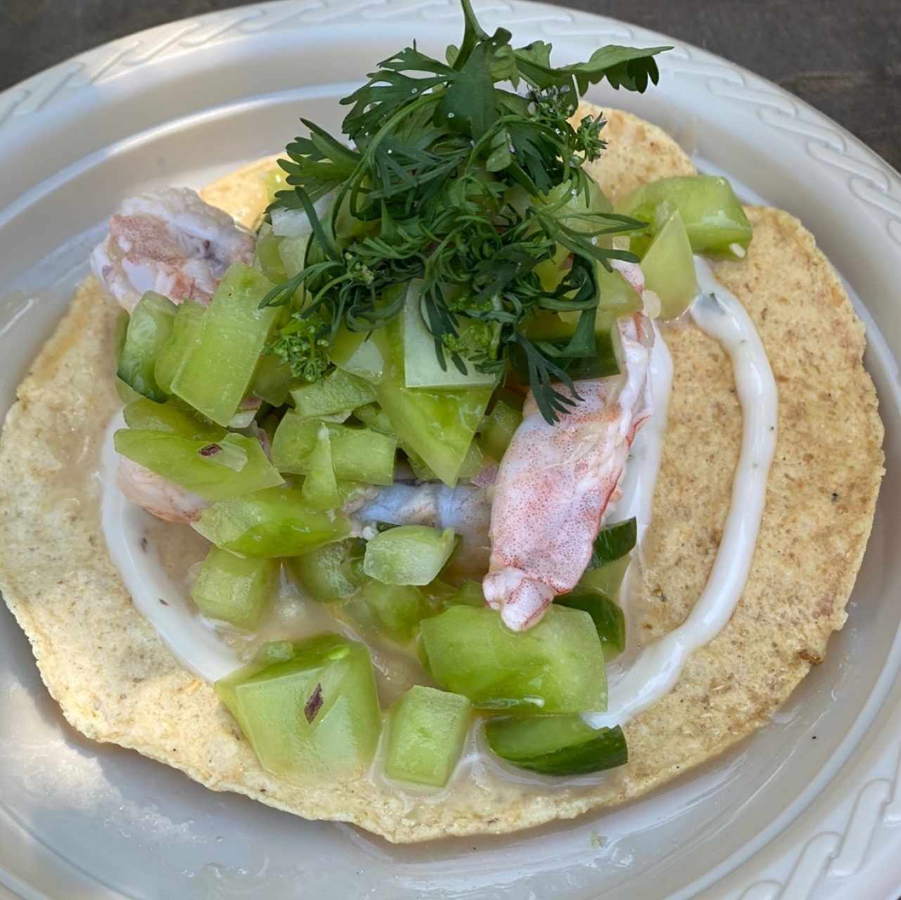 tostadas de camaron