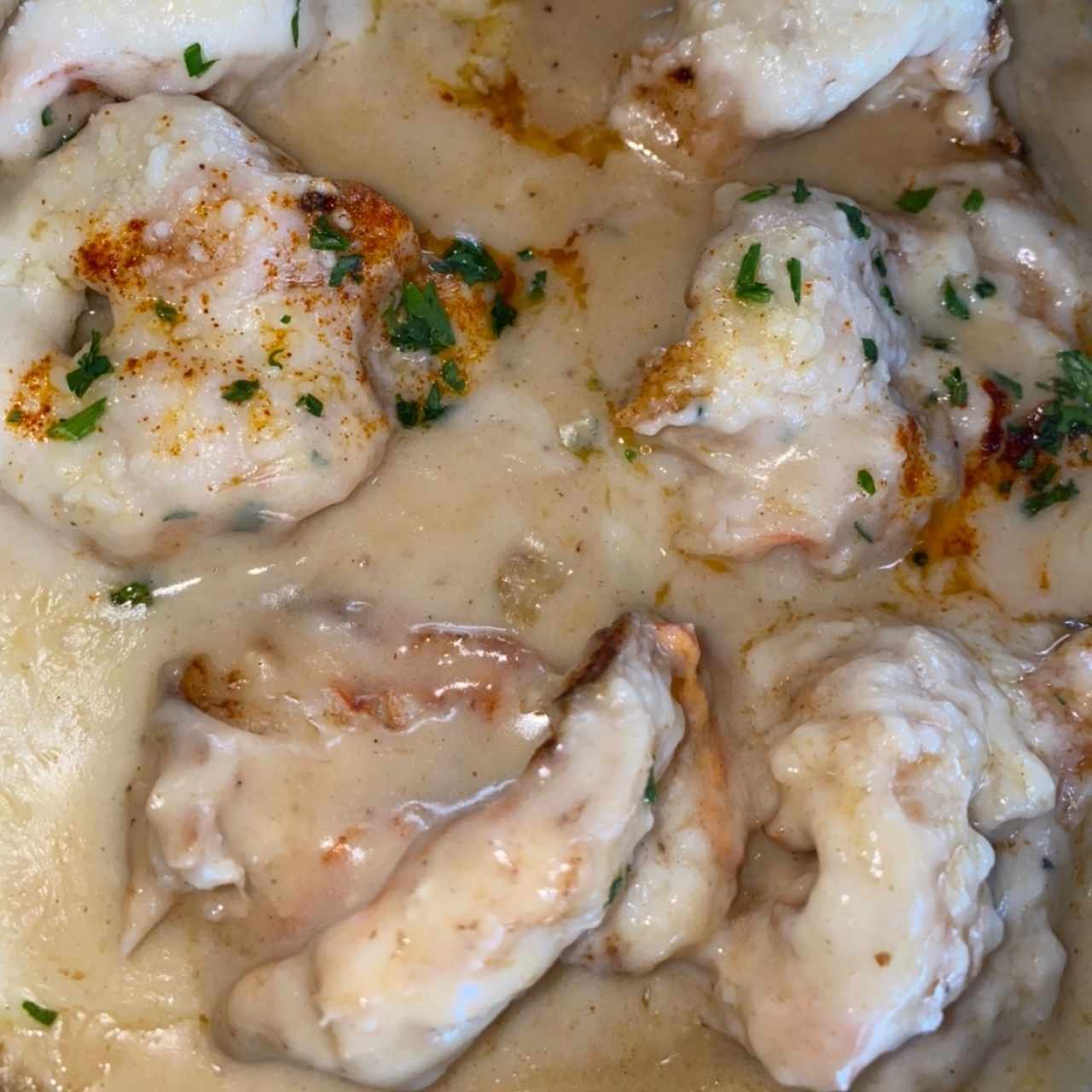 camarones jumbo al termidor 