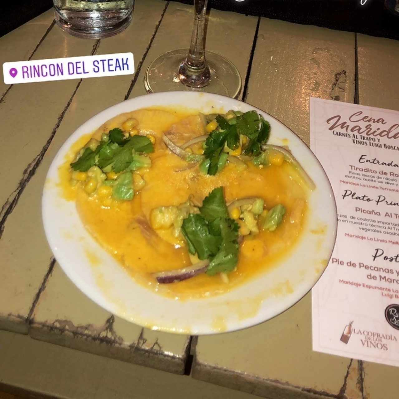 Entradas - Tiradito de Róbalo