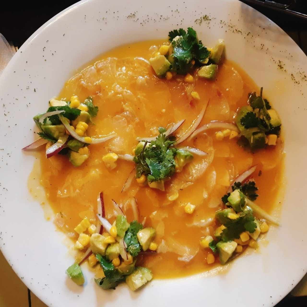 Entradas - Tiradito de Róbalo
