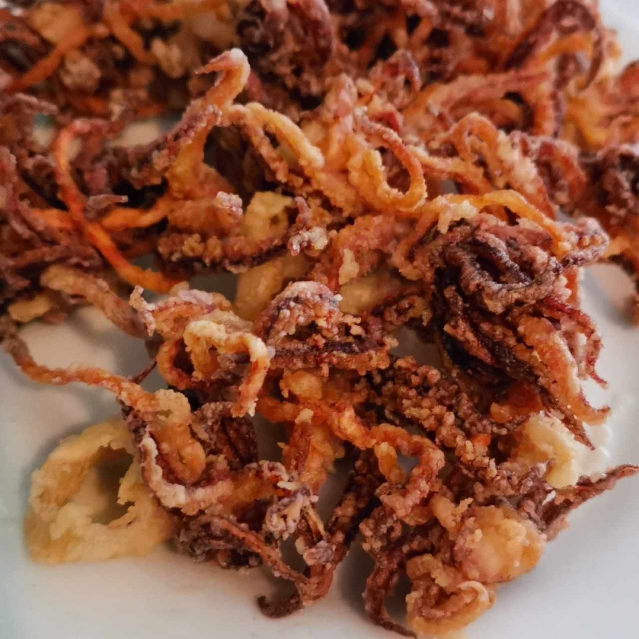 patitas de calamar fritas 