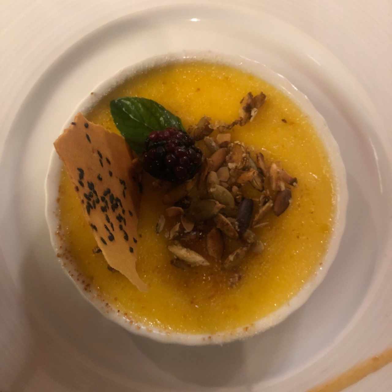 Creme Brulee de Chilacayote