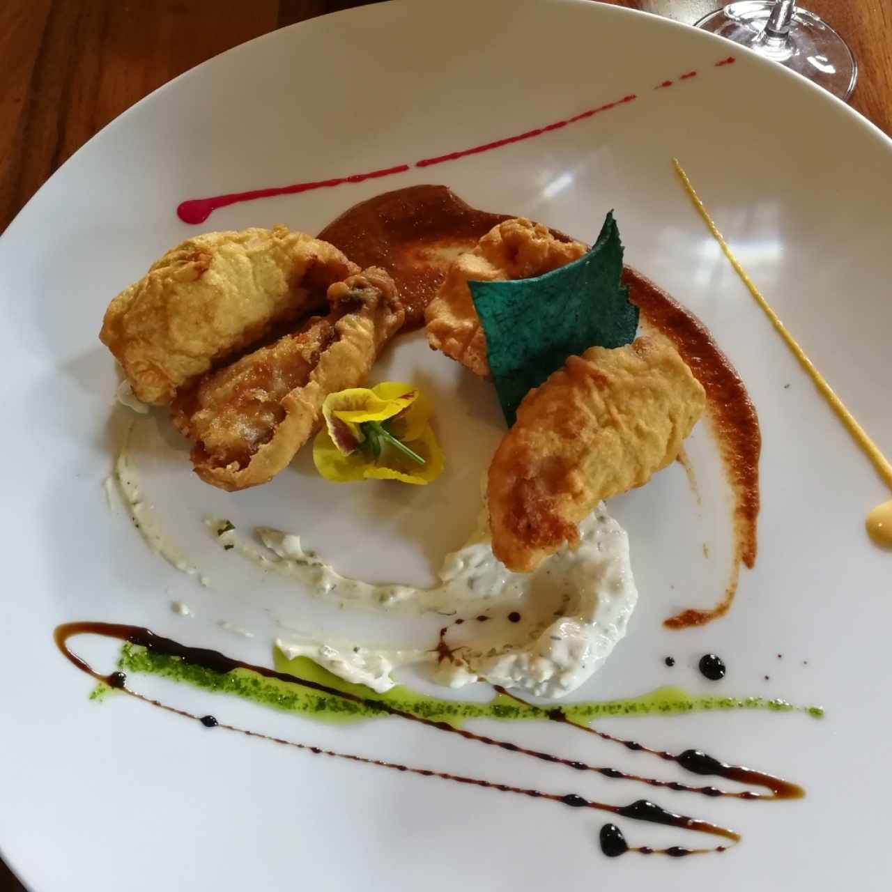 Lenguado al tempura