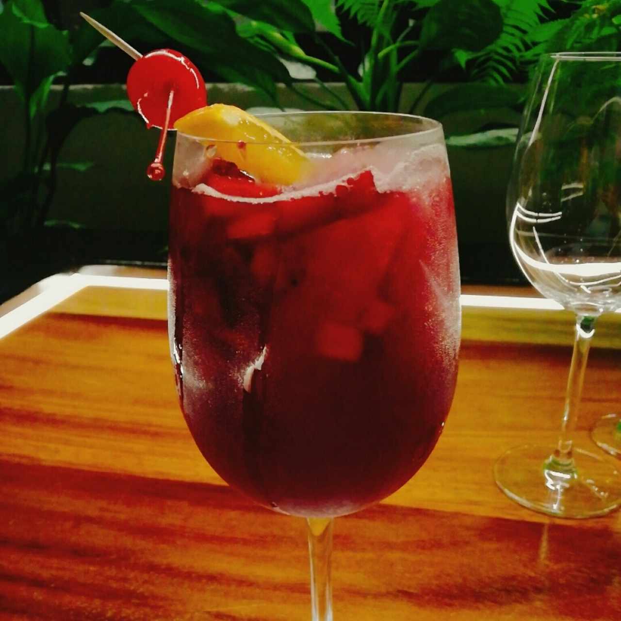 Sangría con frutas