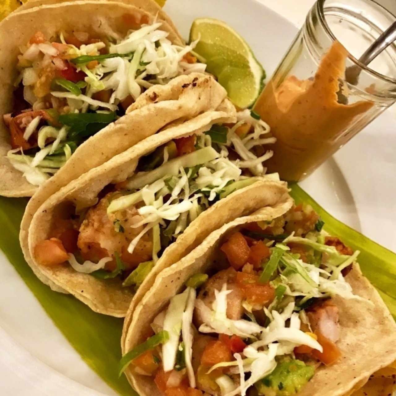 tacos al pastor de mariscos