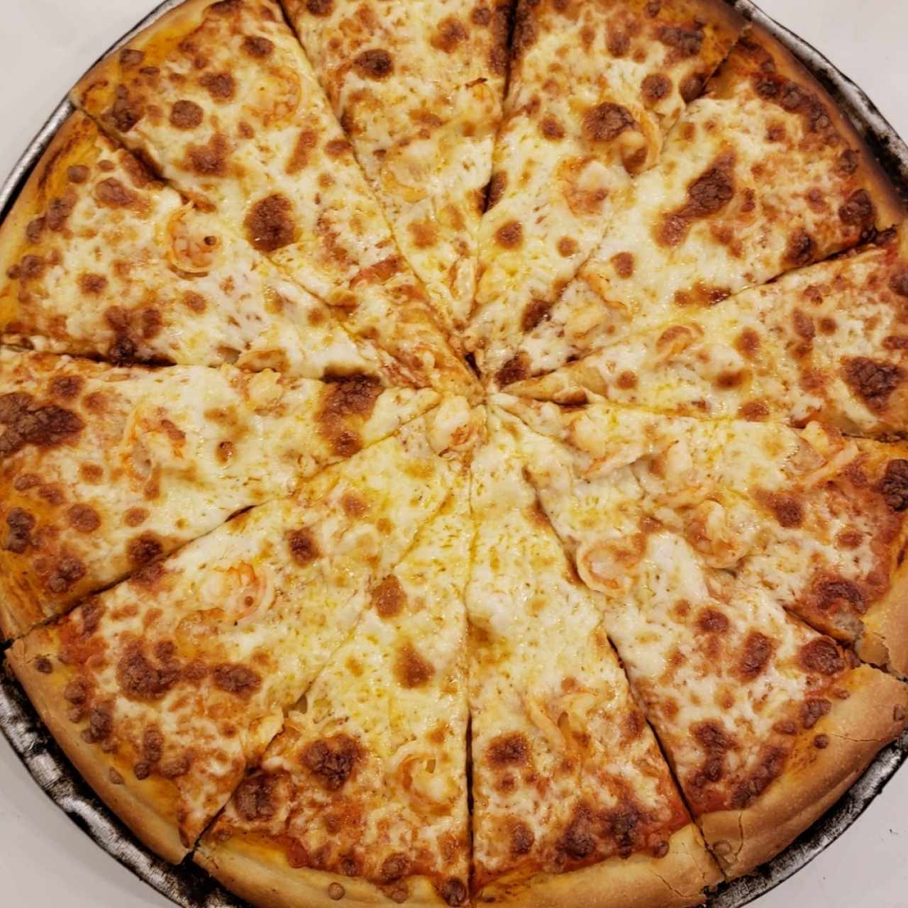 Pizza con Camarones