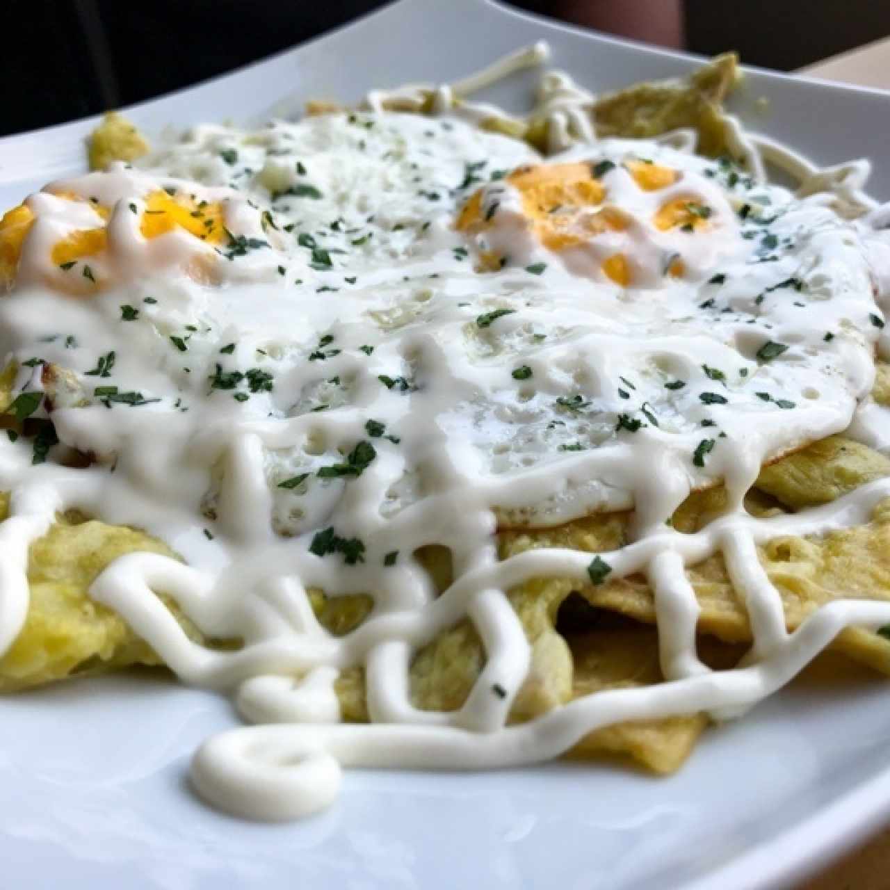 Chilaquiles de salsa verde
