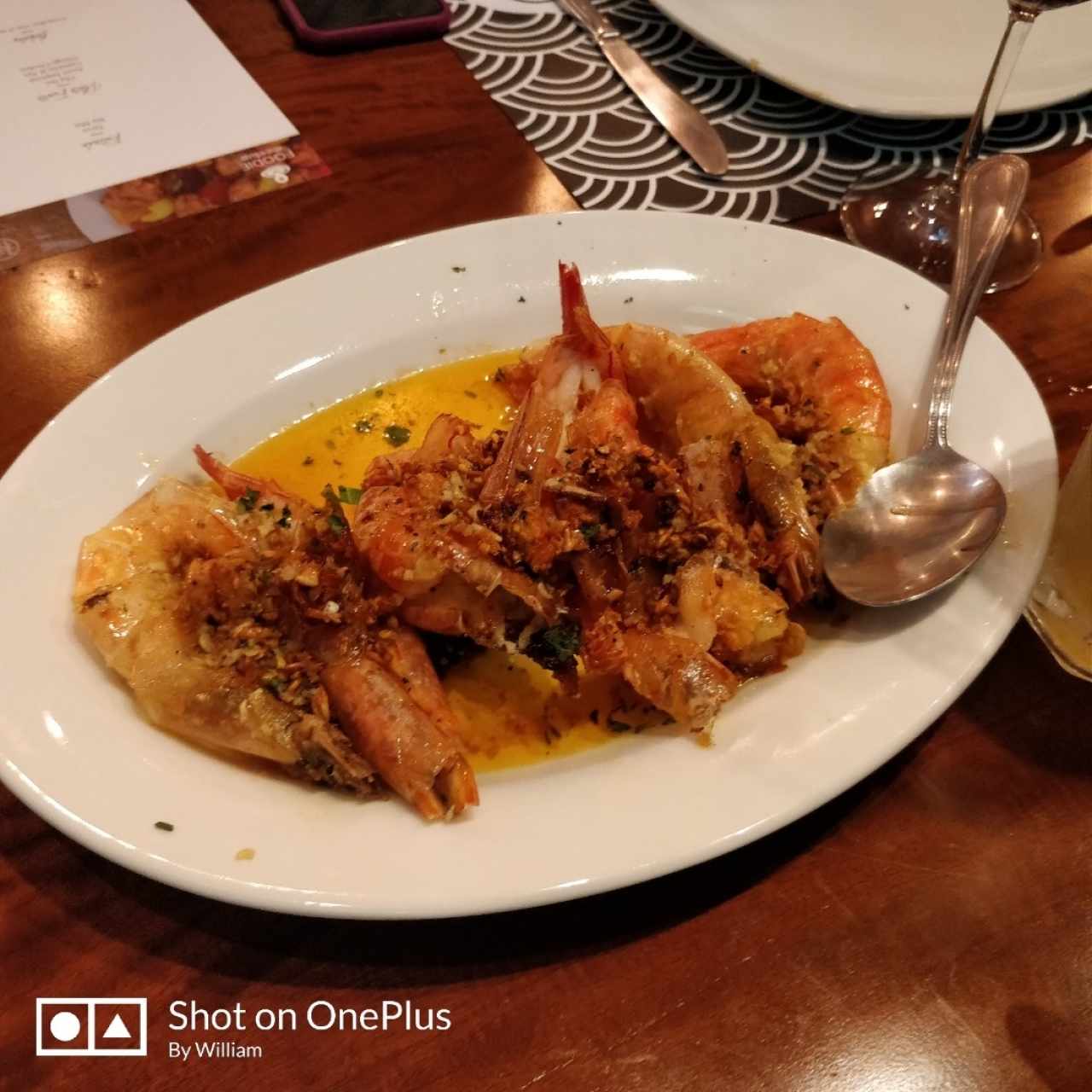Mariscos - Camarón al Ajo