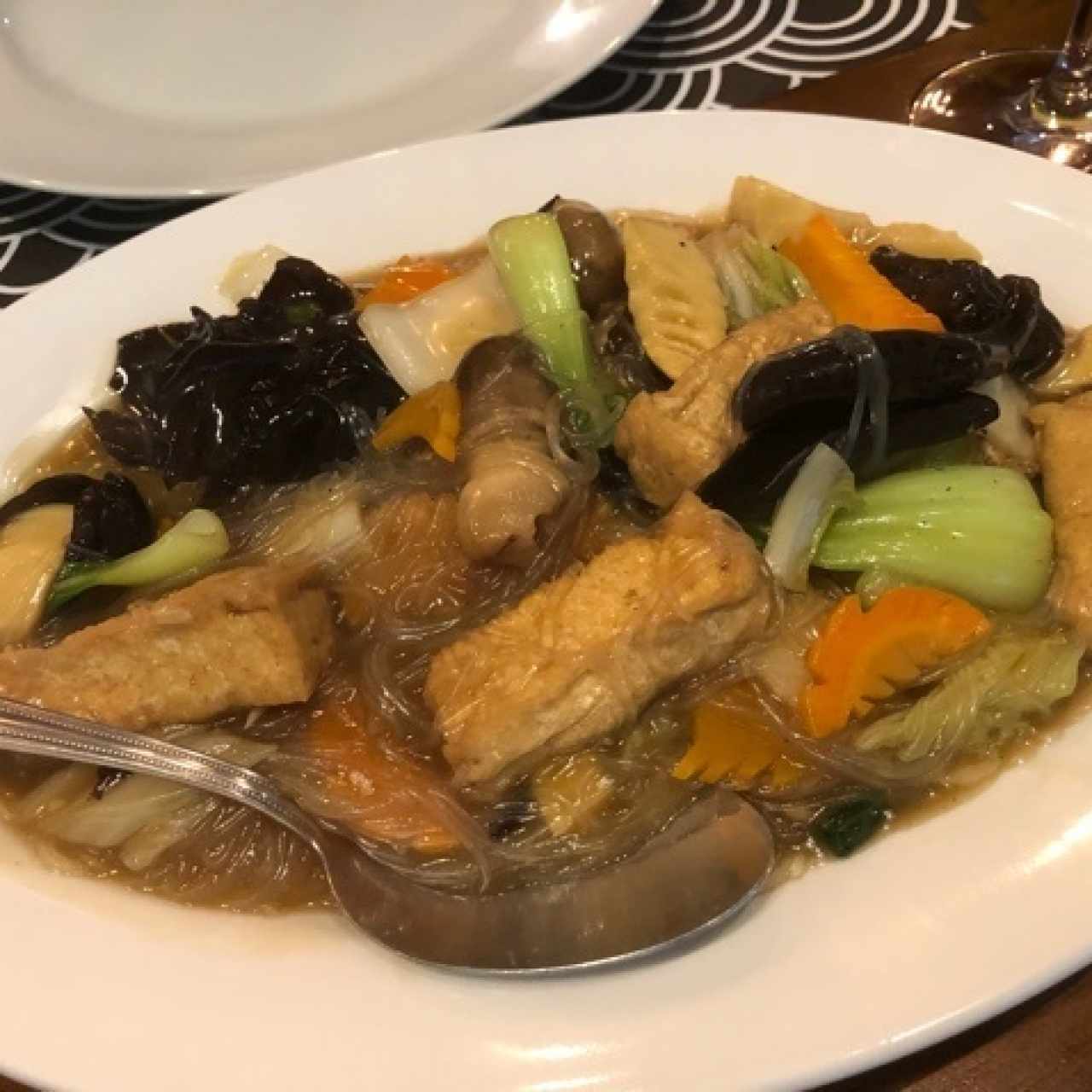fideo con tofu