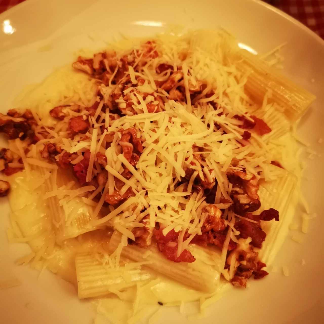 Rigatoni al Formaggi e Noci