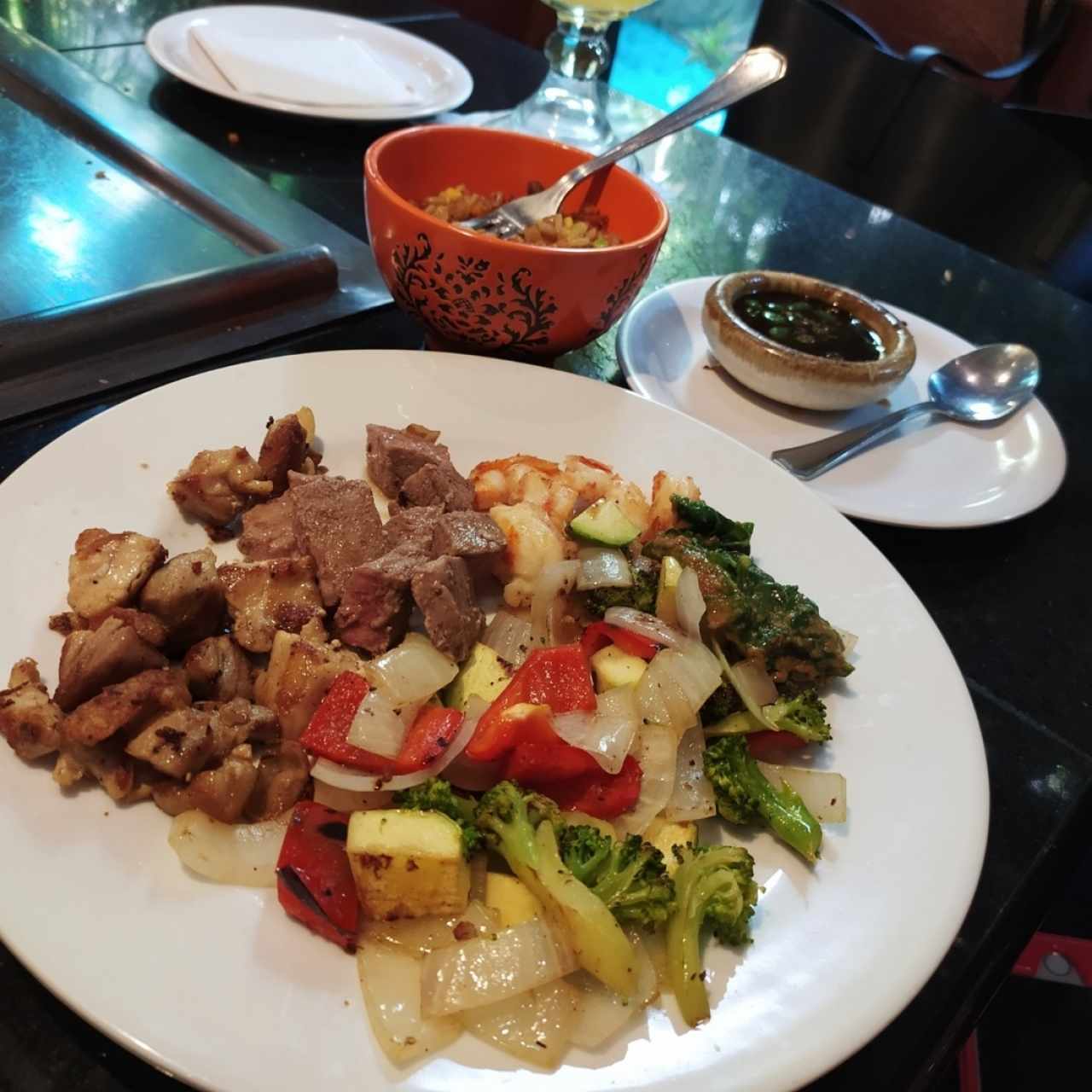 Teppanyaki - Lomito y Camarón