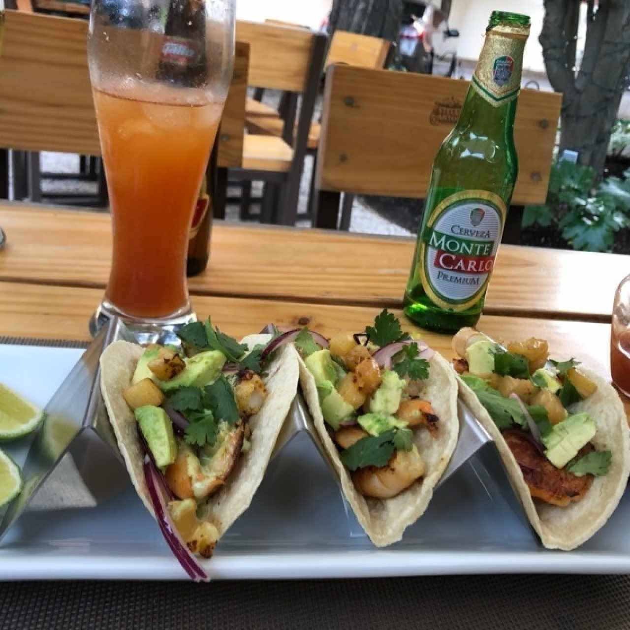 Garden Menú - Tacos de Camarón