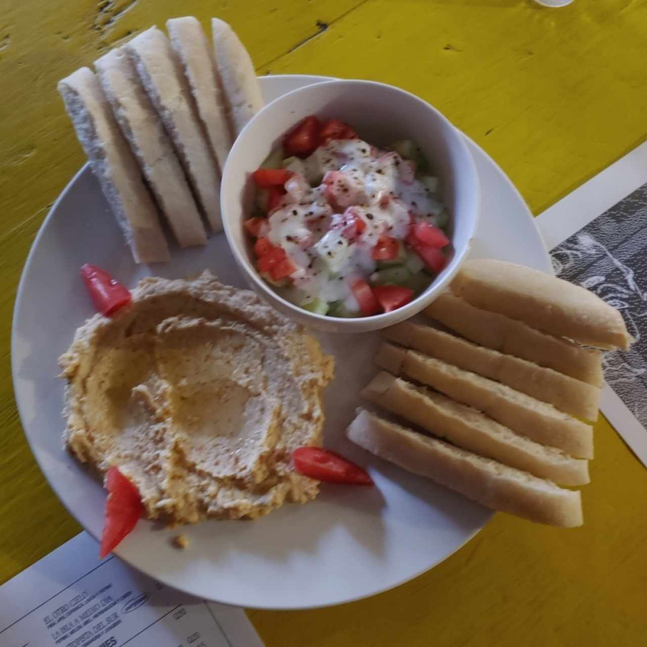 humus de garbanzo