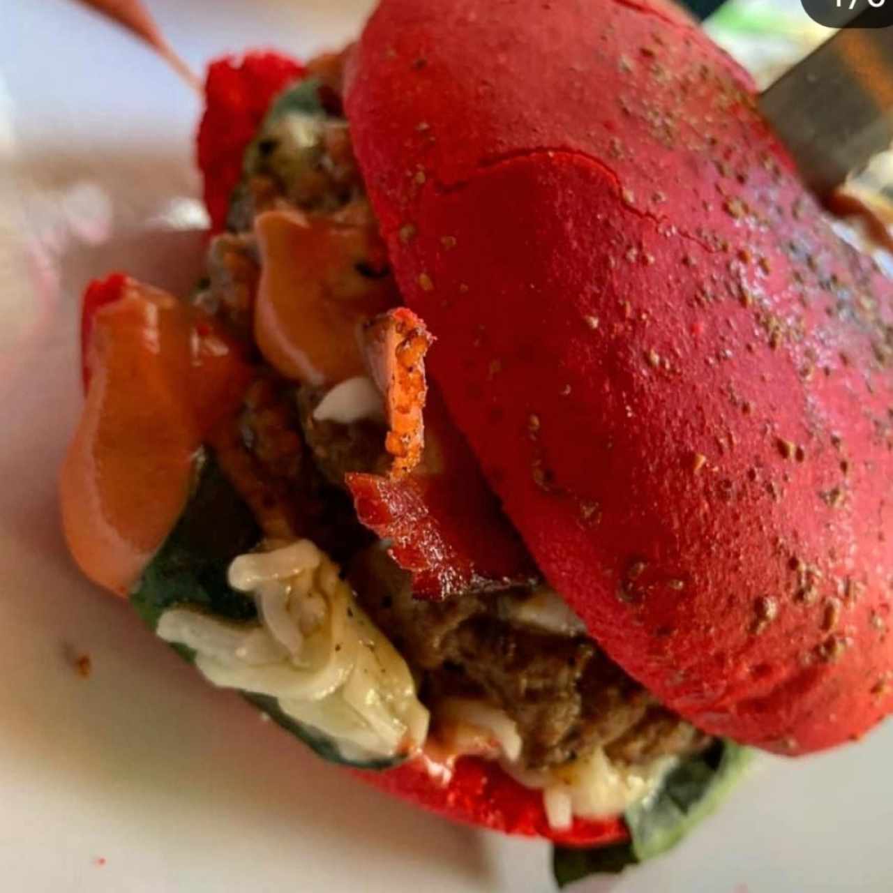 red burger
