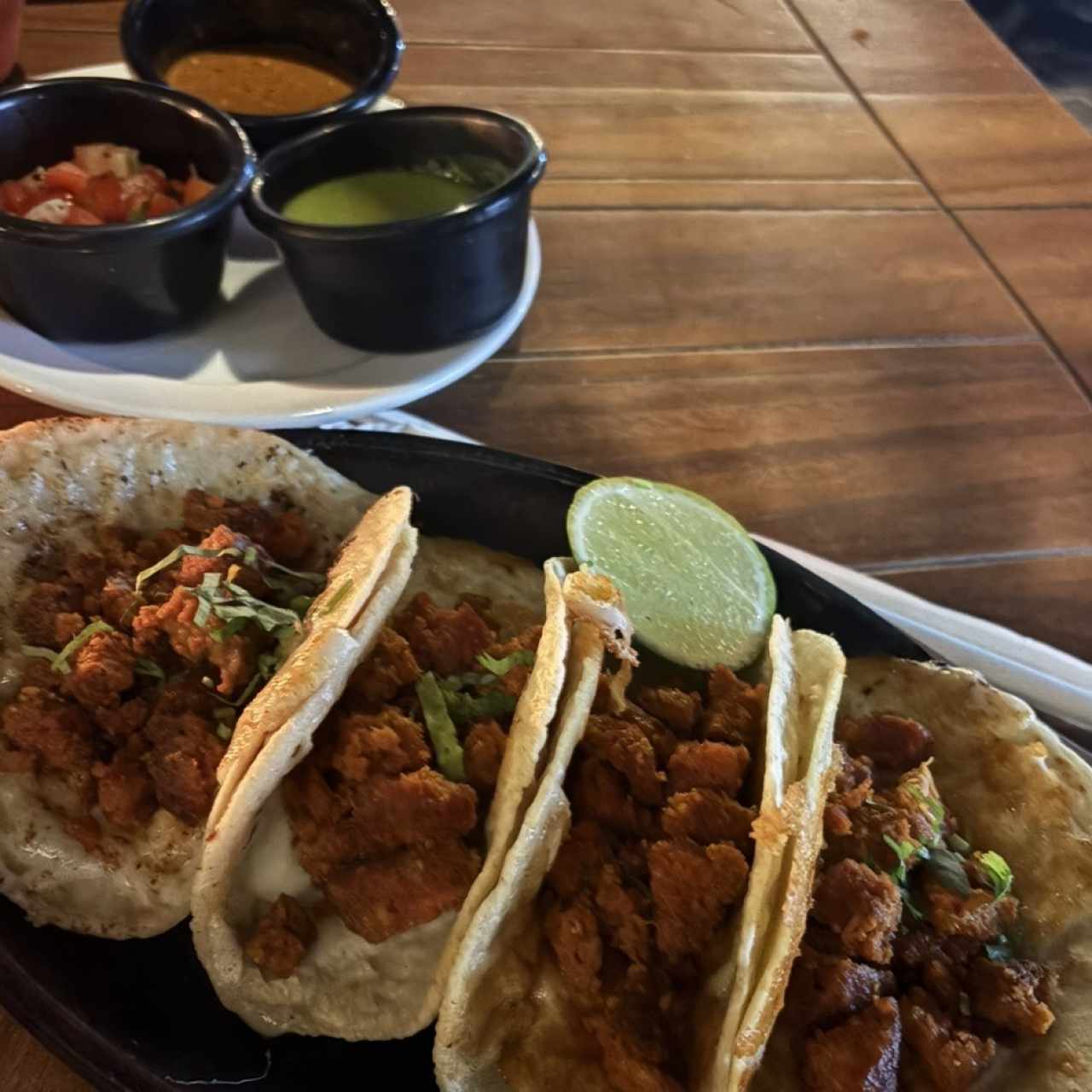Tacos de Chorizo encostrado 
