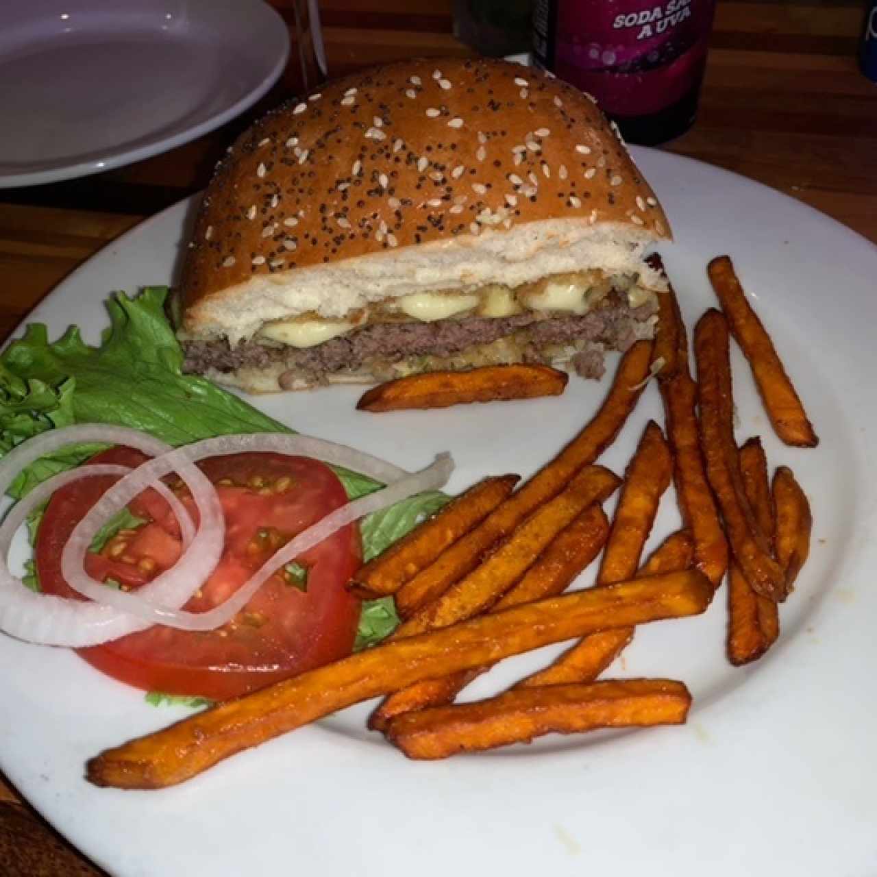 BURGER - CHEESE ONION BURGER