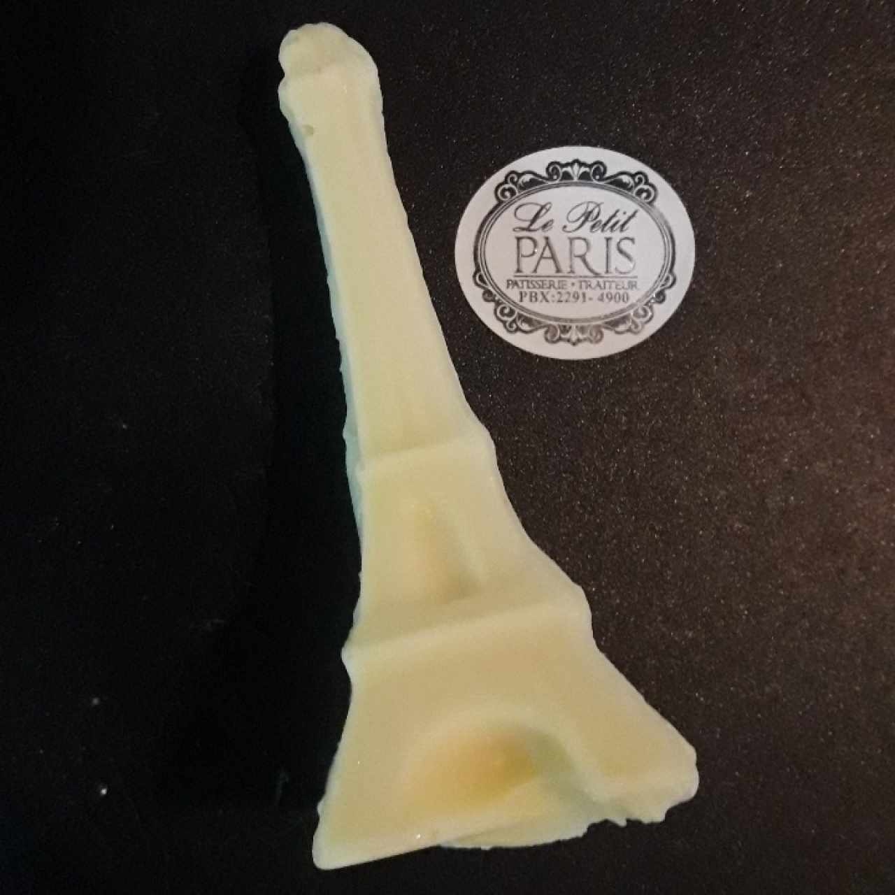 Torre Eiffel de chocolate blanco