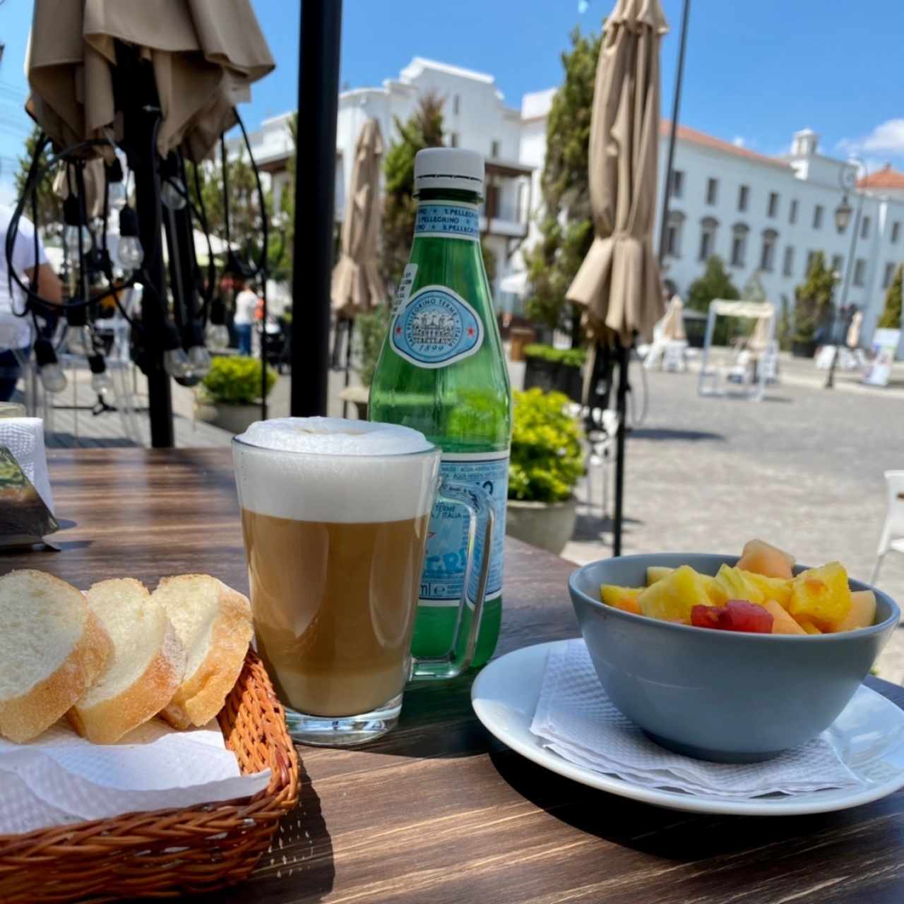 Capuccino en desayuno