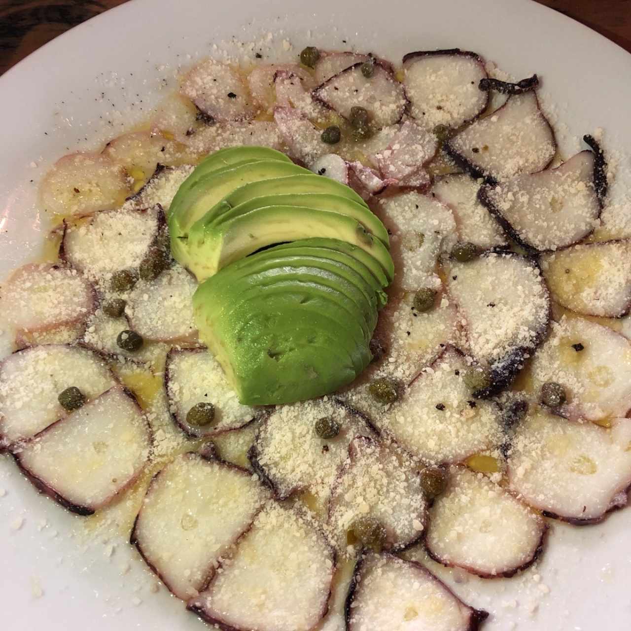 Entradas - Carpaccio de Pulpo