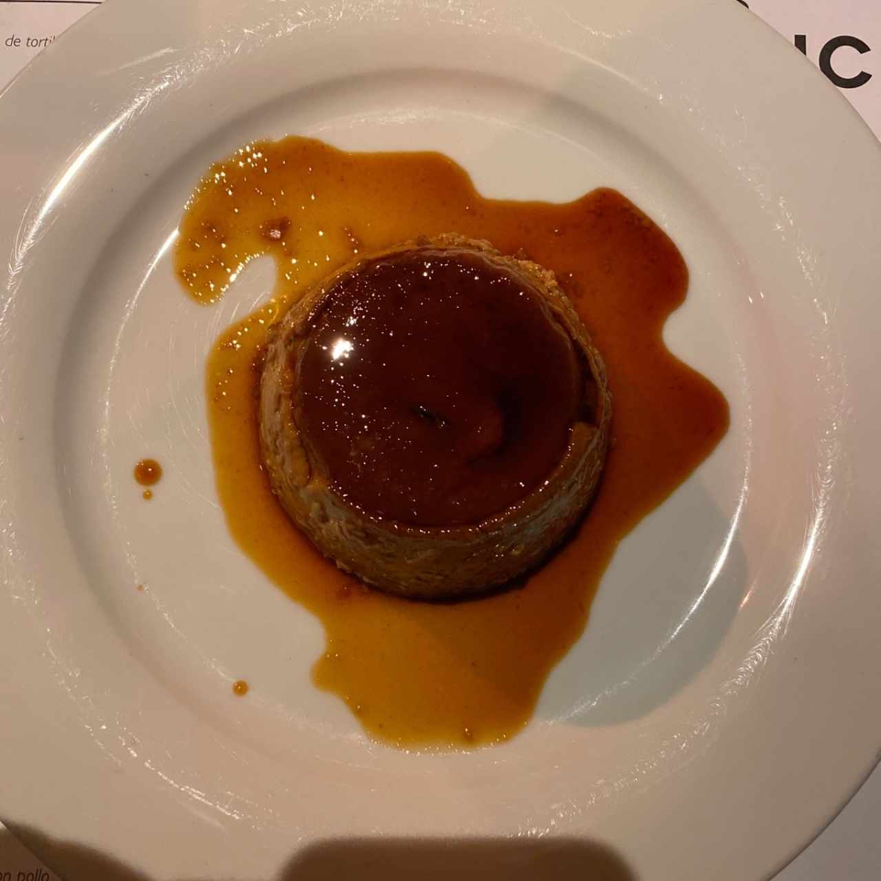Postres - Flan de caramelo