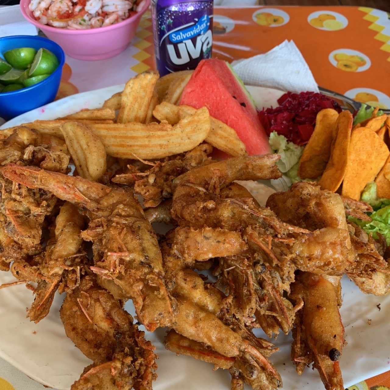 camarones empanizados