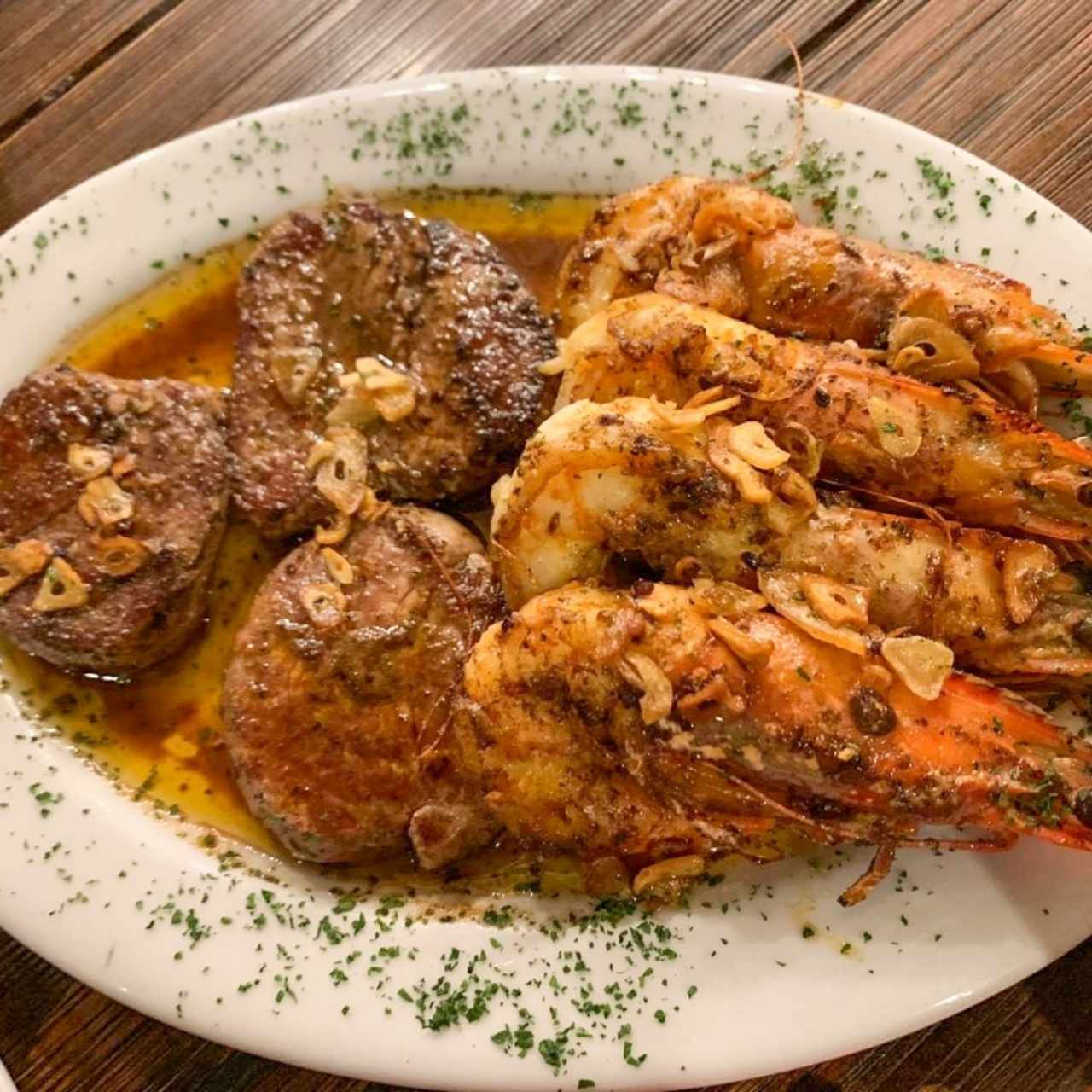 Dúo lomito y Camarón (1 Lb)