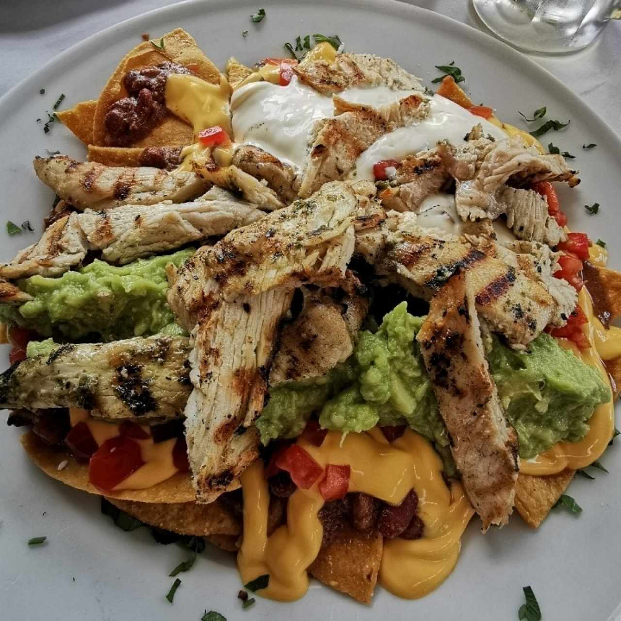 Nachos con pollo