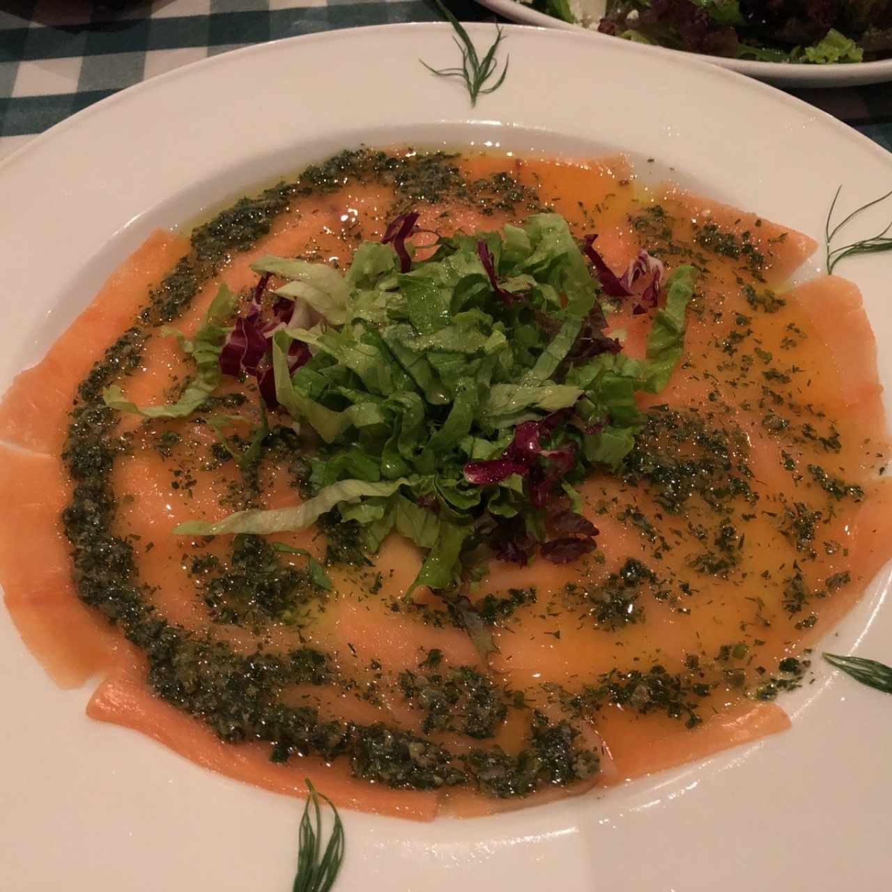 Antipasti - Carpaccio di Salmone