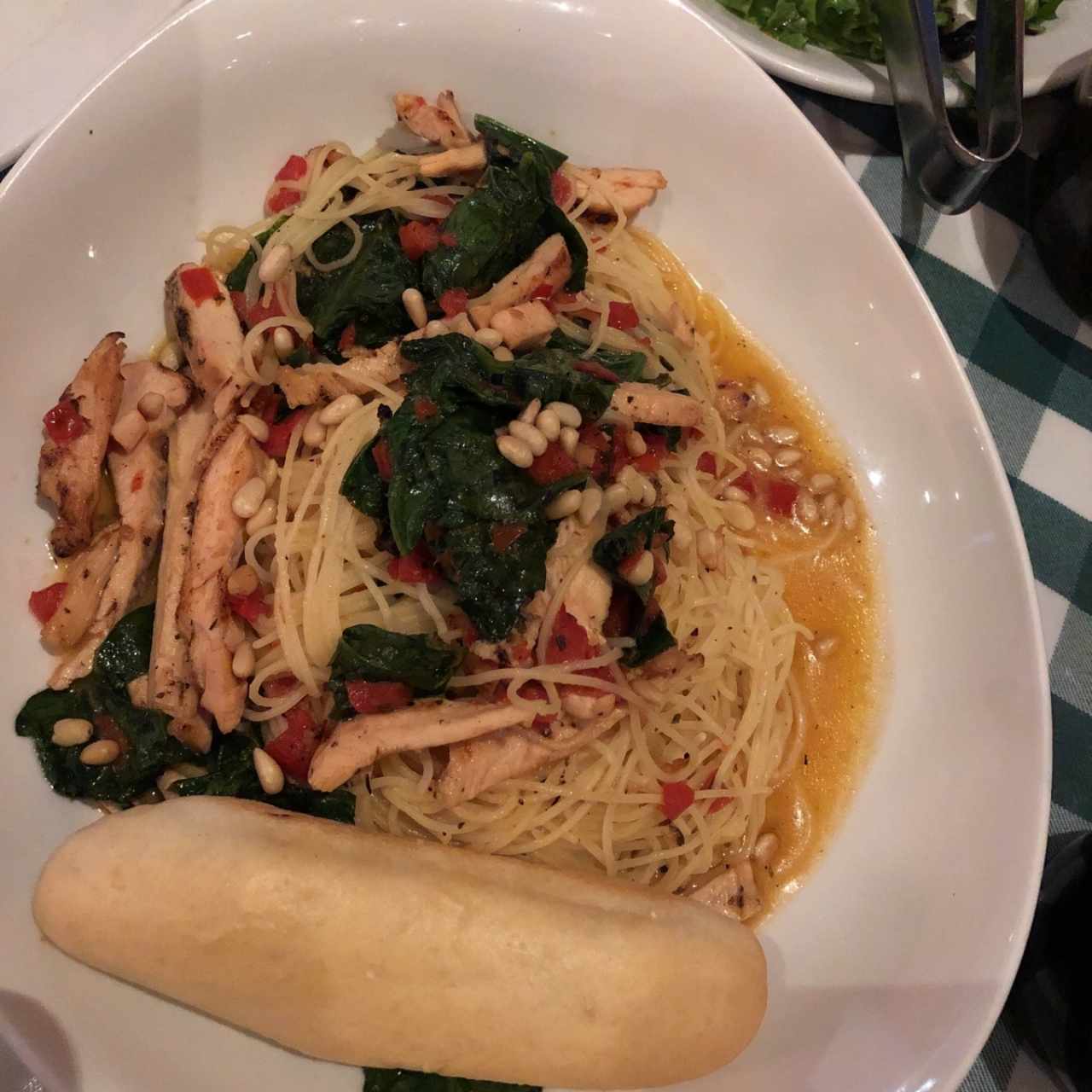 capellini con pollo